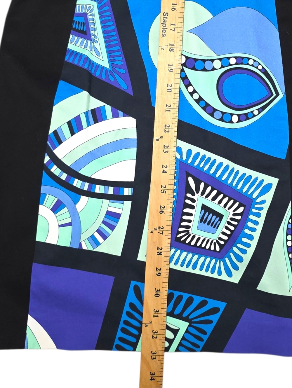 Emilio Pucci Blue Hues OpArt Geometric Mini Dress Size 8 with COA - Picture 7 of 14